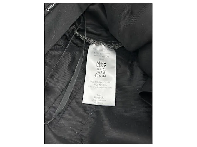 Autre Marque CAMILLA Y MARC  Pantalones T.FR 34 Poliéster Gris 