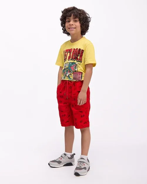 Bermuda Niño Pepe Print Rojo