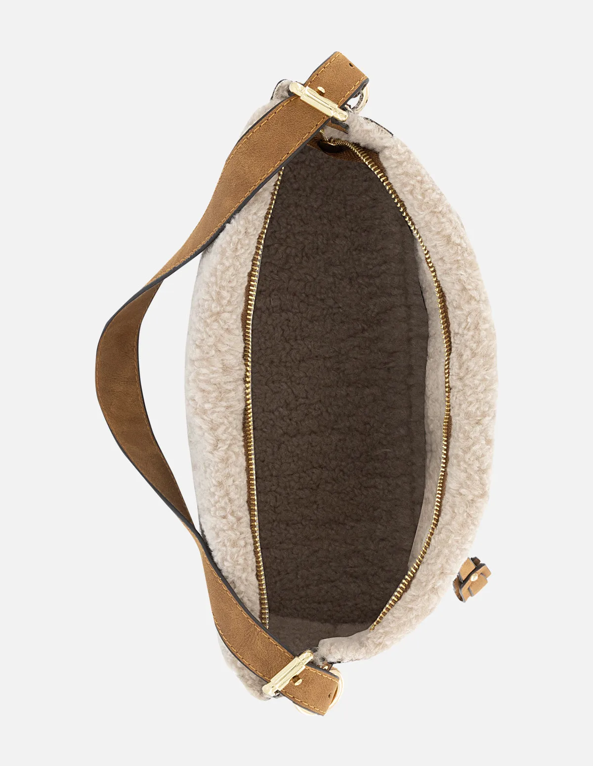 Bolso multifuncional de textil color plomo para mujer