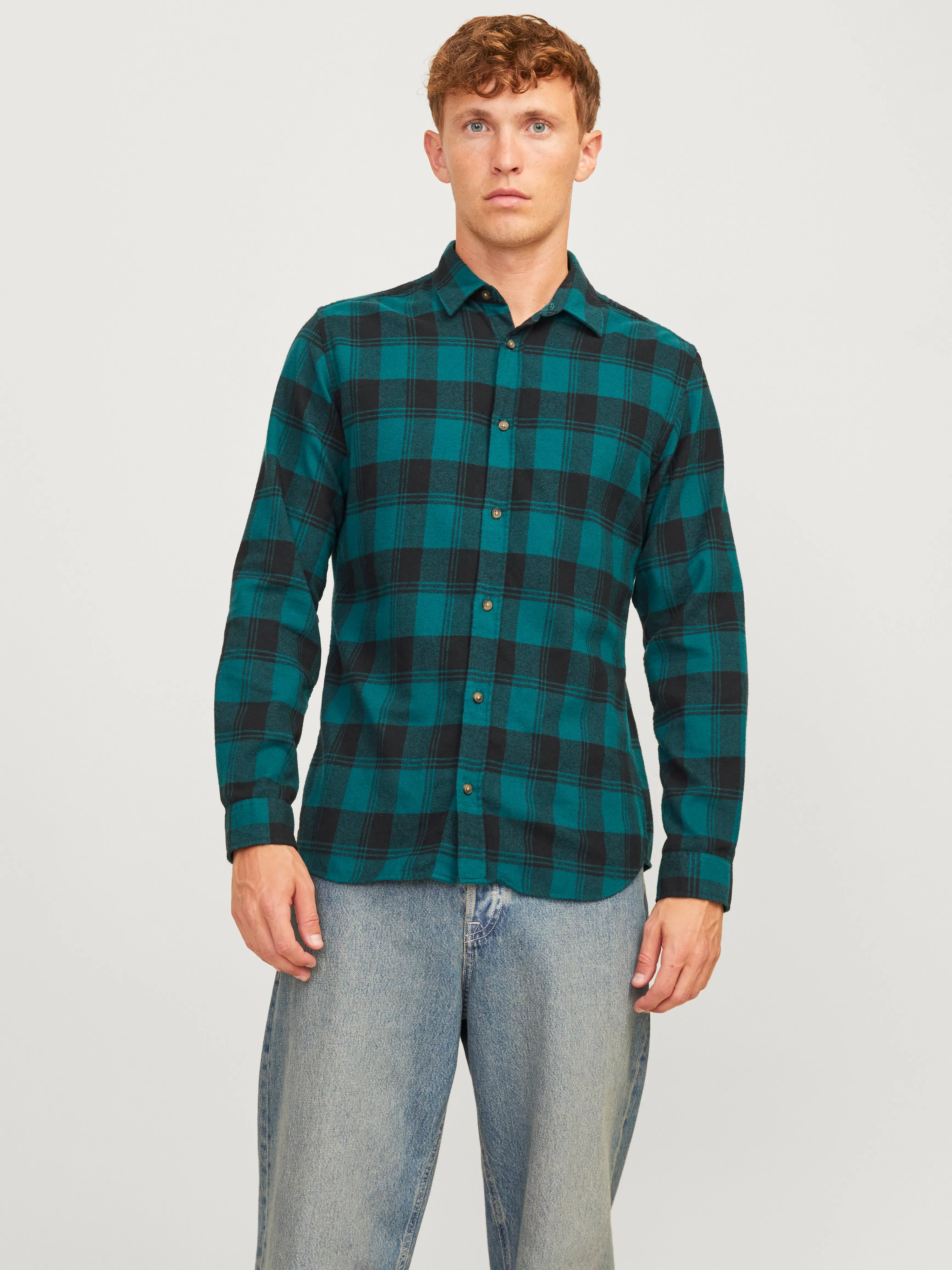 Camisa Corte slim | Verde oscuro | Jack & Jones®