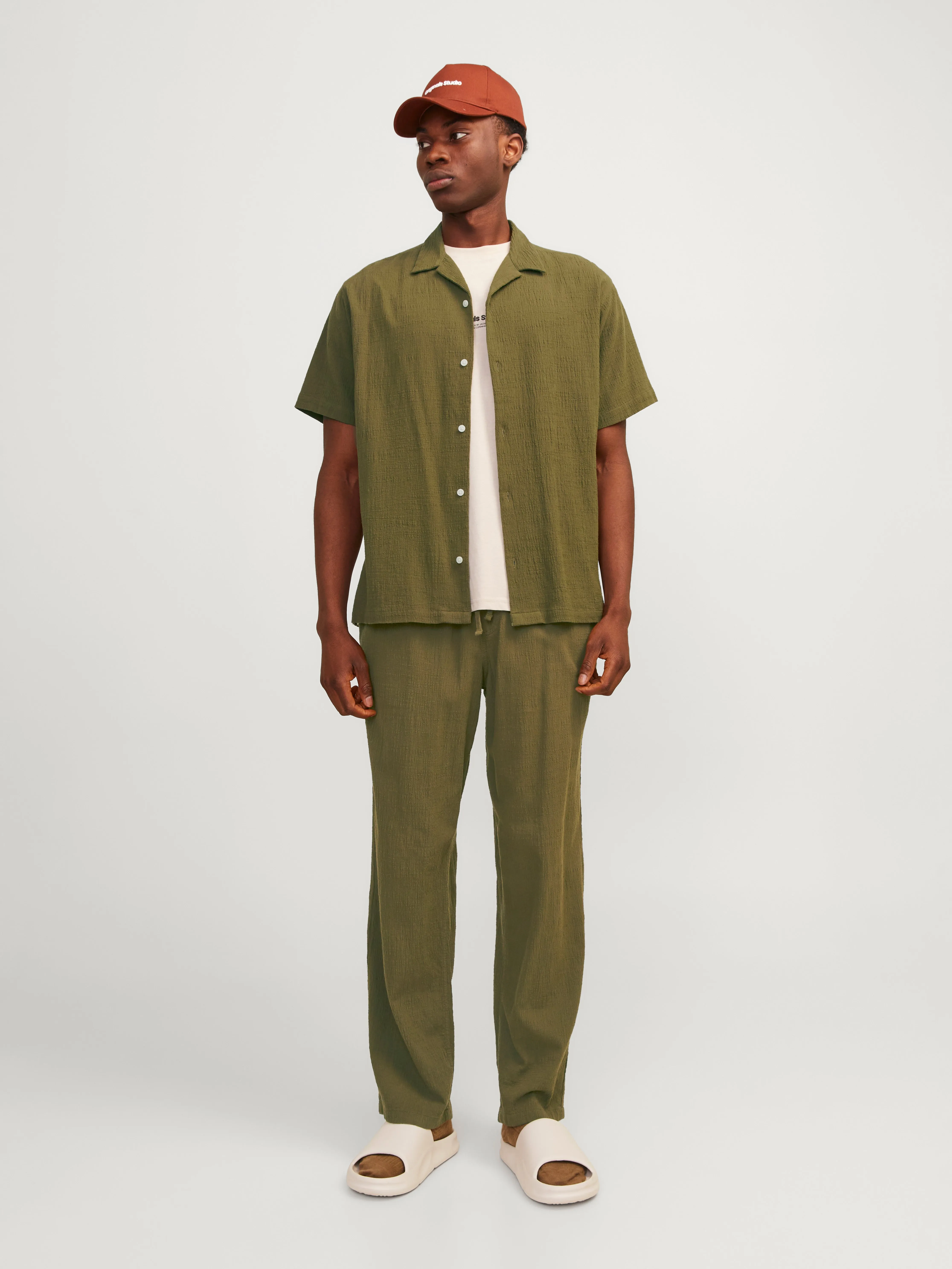 Camisa estilo resort Corte relaxed | Verde oscuro | Jack & Jones®