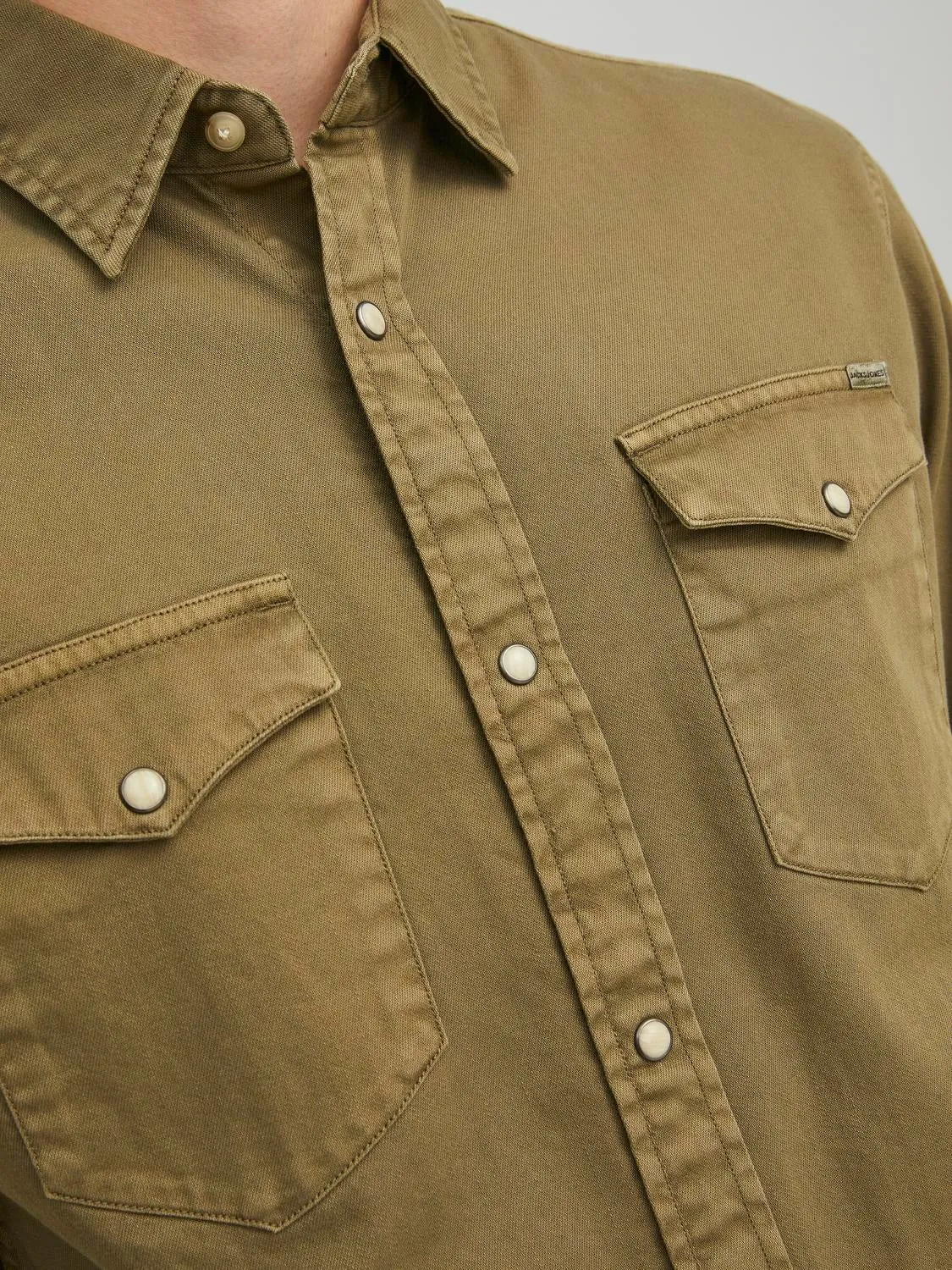 Camisa vaquera Corte slim | Verde oscuro | Jack & Jones®