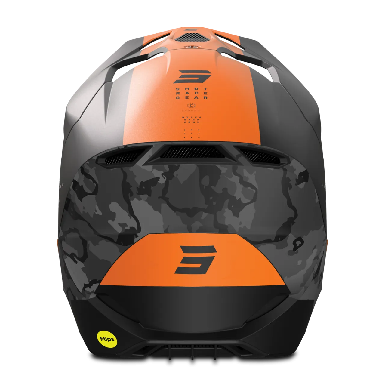 Casco de Cross Shot Race Mips® Camo Mips® Naranja