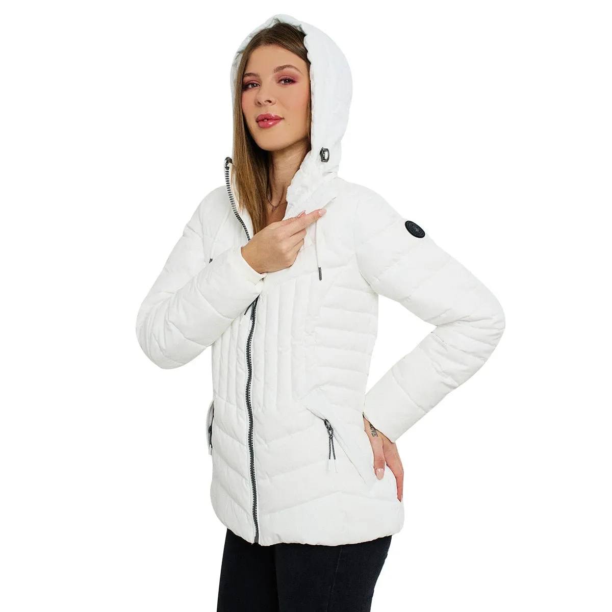 Chamarra Capitonada Con Gorro Desmontable Greenlander Mujer