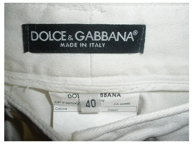 Dolce & Gabbana Pantalones Blanco 