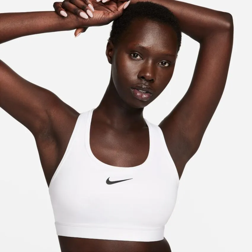 Nike Mujer Sujetadores/Tops Swoosh Medium Support Bra Blanco 
