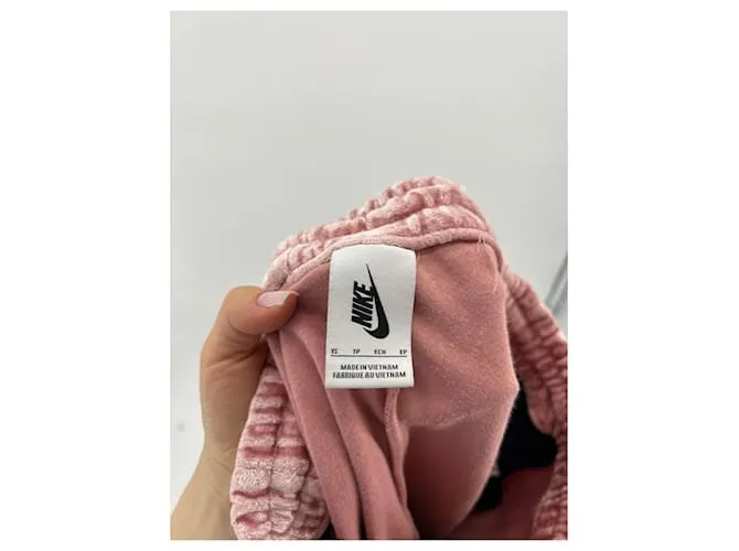 NIKE Pantalones T.International XS Viscosa Rosa 