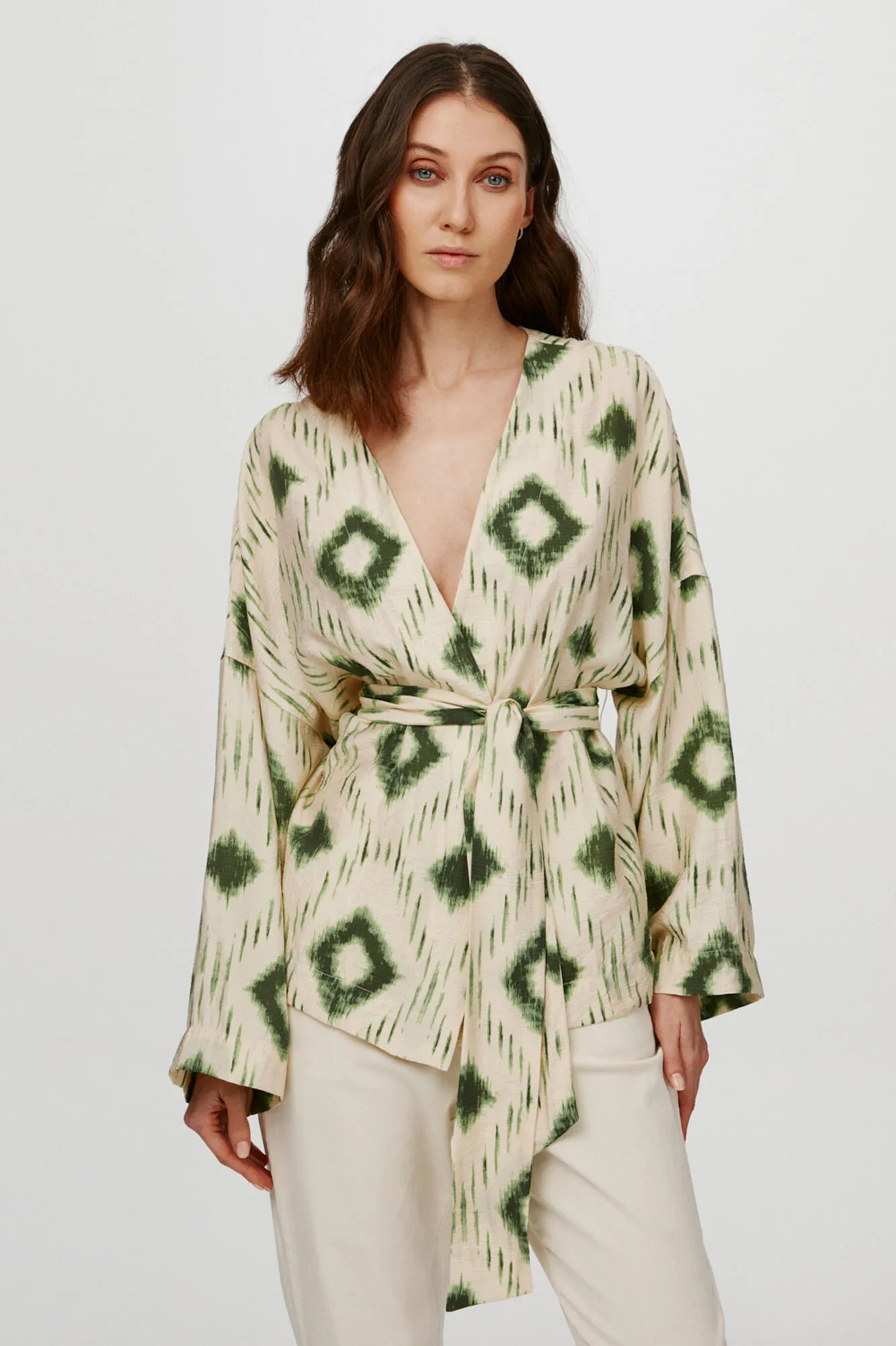 Object Blusa - Kimono estampado