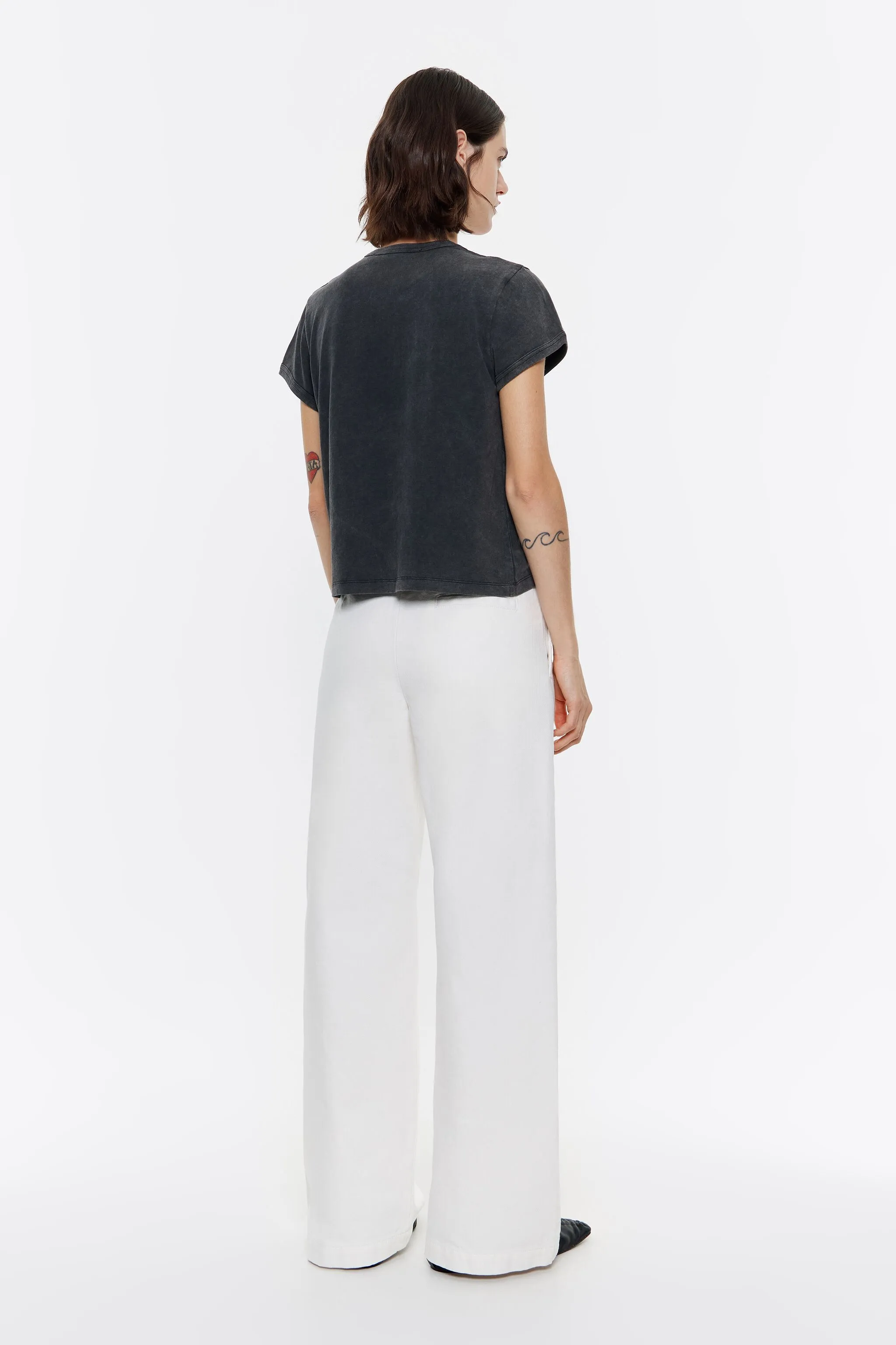 Pantalón denim blanco