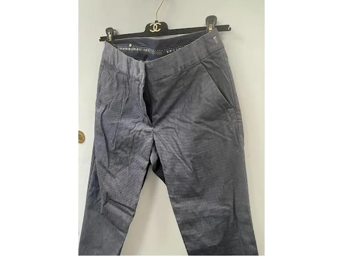 Pantalones zanahoria SPORTMAX CODE Gris Azul claro 