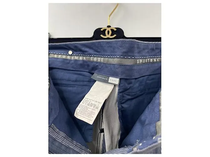 Pantalones zanahoria SPORTMAX CODE Gris Azul claro 