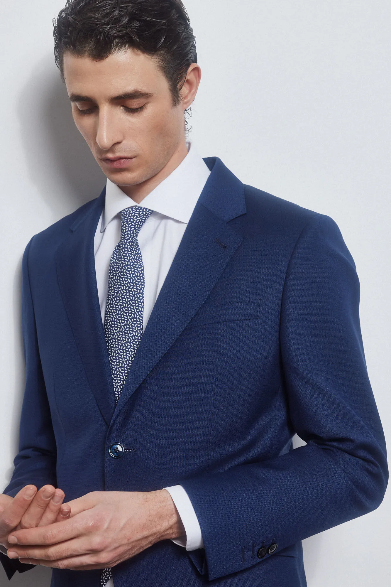 Pedro del Hierro Americana azul bi-stretch slim
