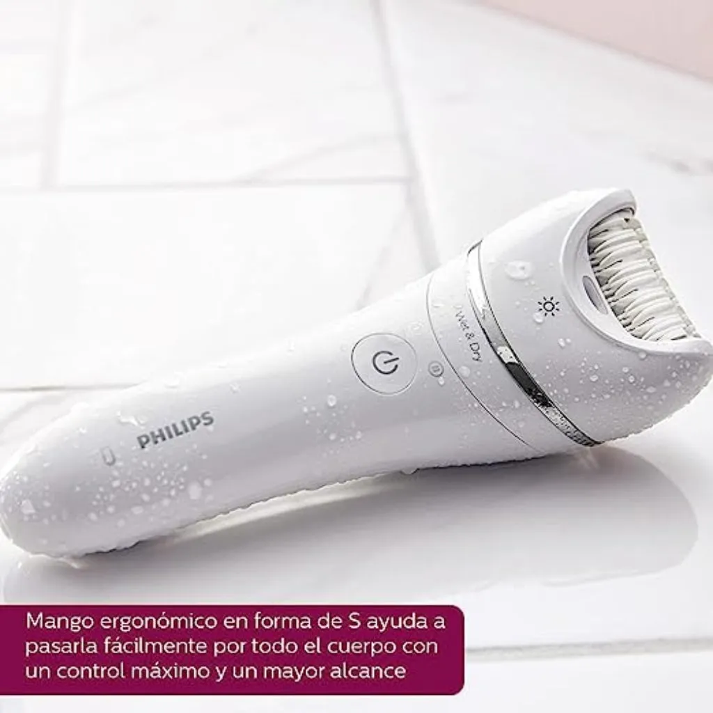 Philips Depiladora Eléctrica Seco y Húmedo Series 8000 (BRE70000)
