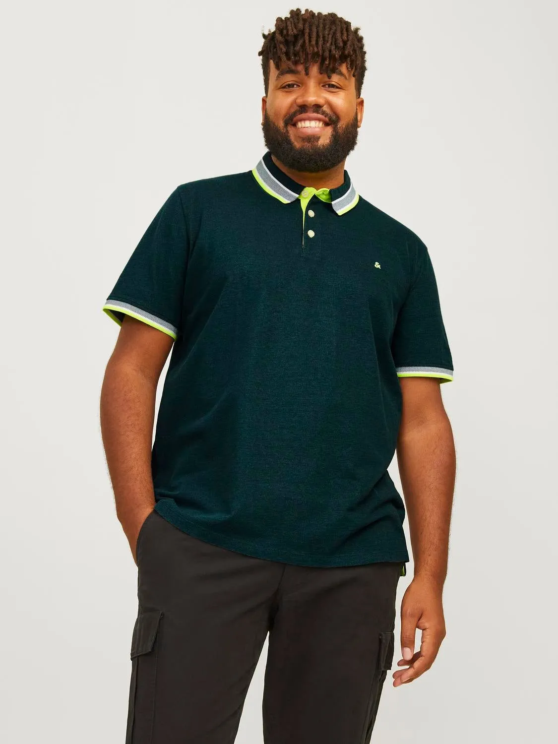Plus Polo Liso | Verde oscuro | Jack & Jones®