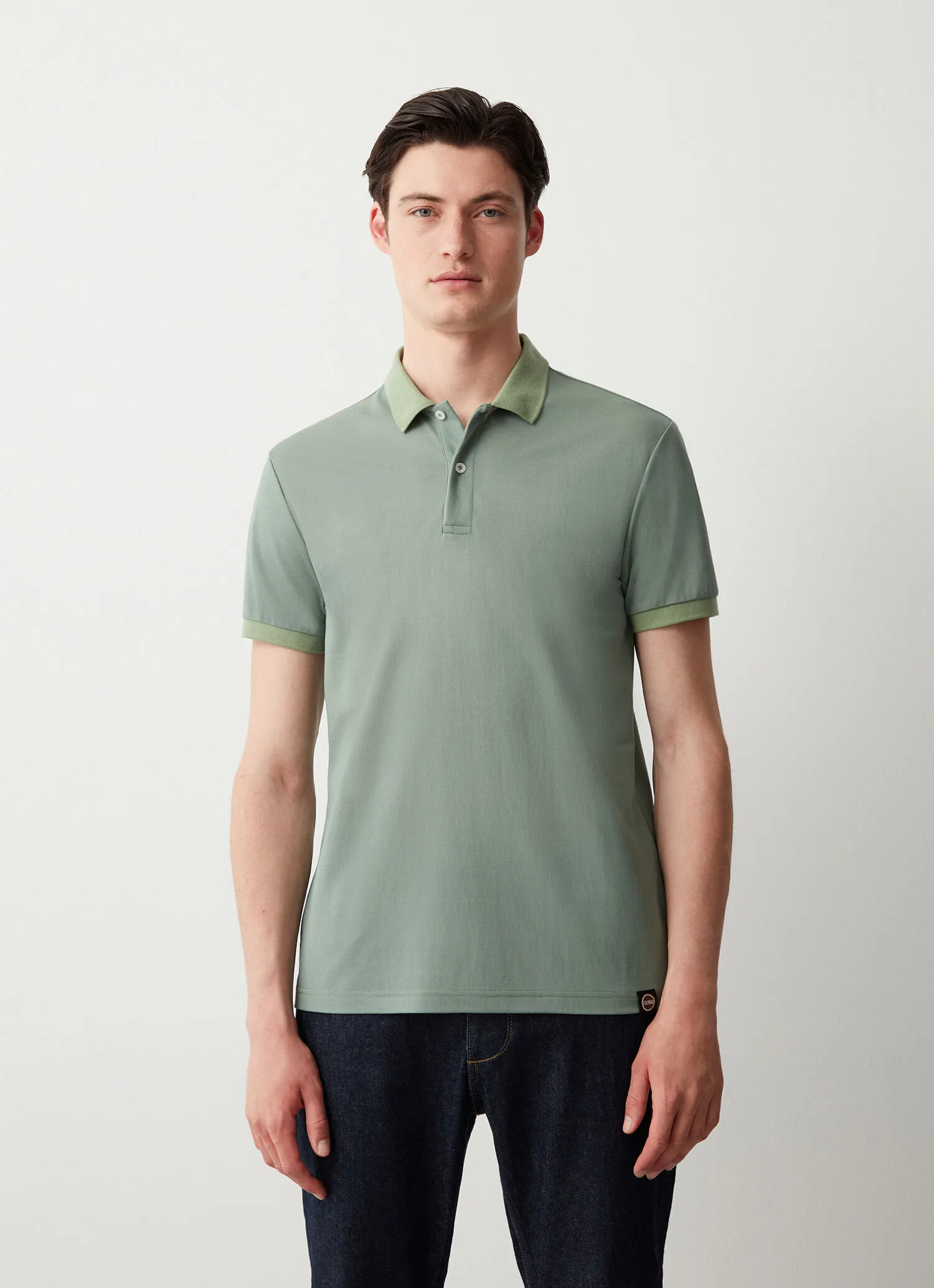 Polo de manga corta en fresco Oxford