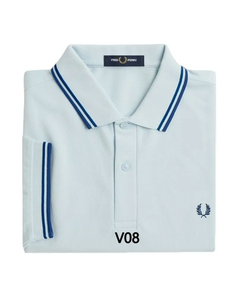 POLO FRED PERRY CELESTE V08 TWIN TIPPED SHIRT