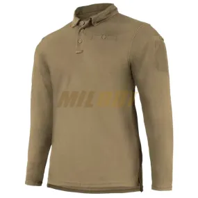 Polo manga larga MILTEC Tactical coyote