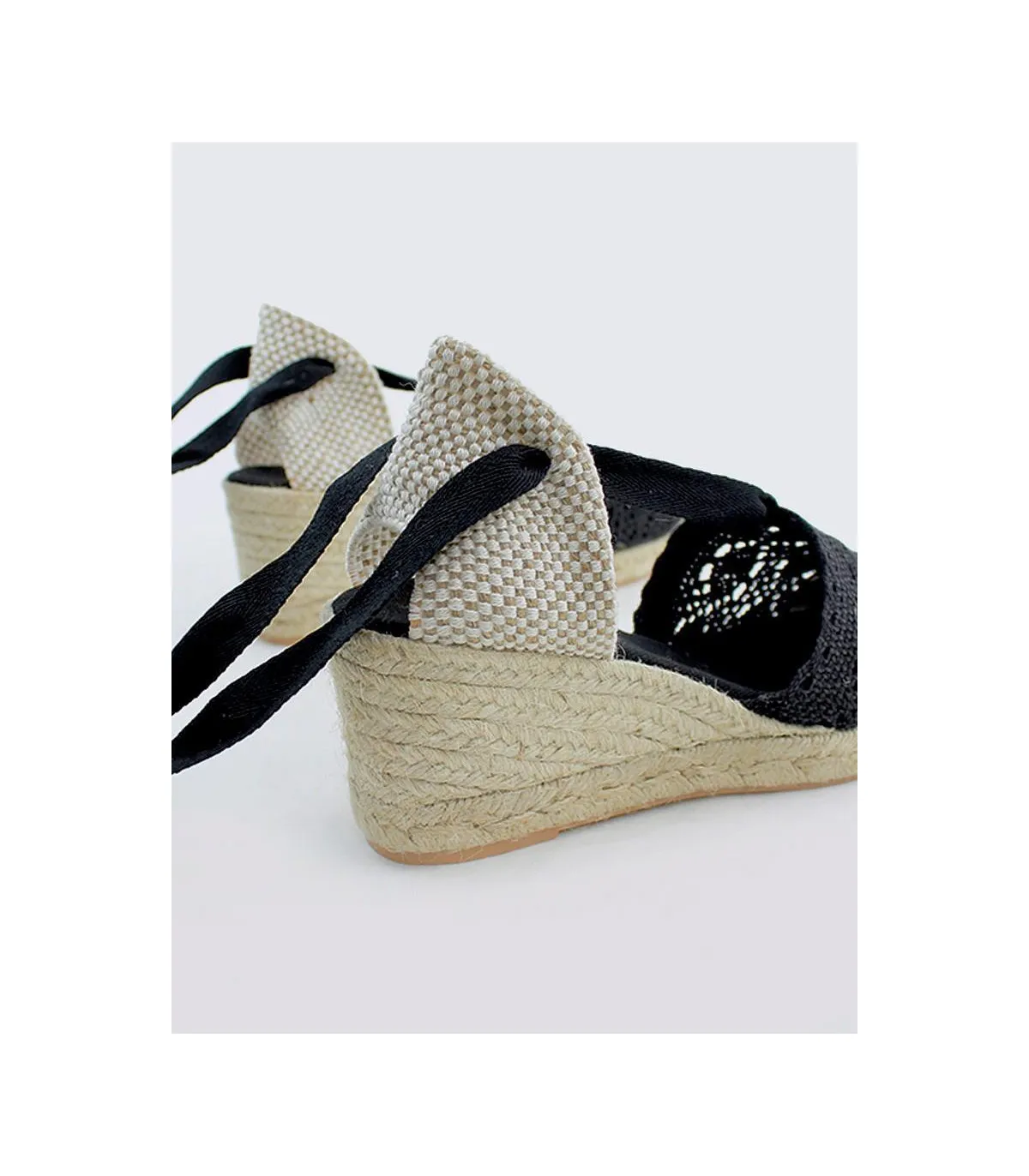 SANDALIA CUÑA LOLA REY GAN 5C 703 NEGRO