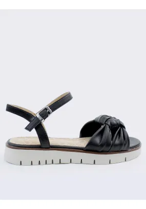 SANDALIA CUÑA MUSTANG 53368 NEGRO