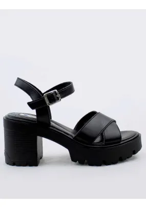 SANDALIA TACON MUSTANG 53403 NEGRO