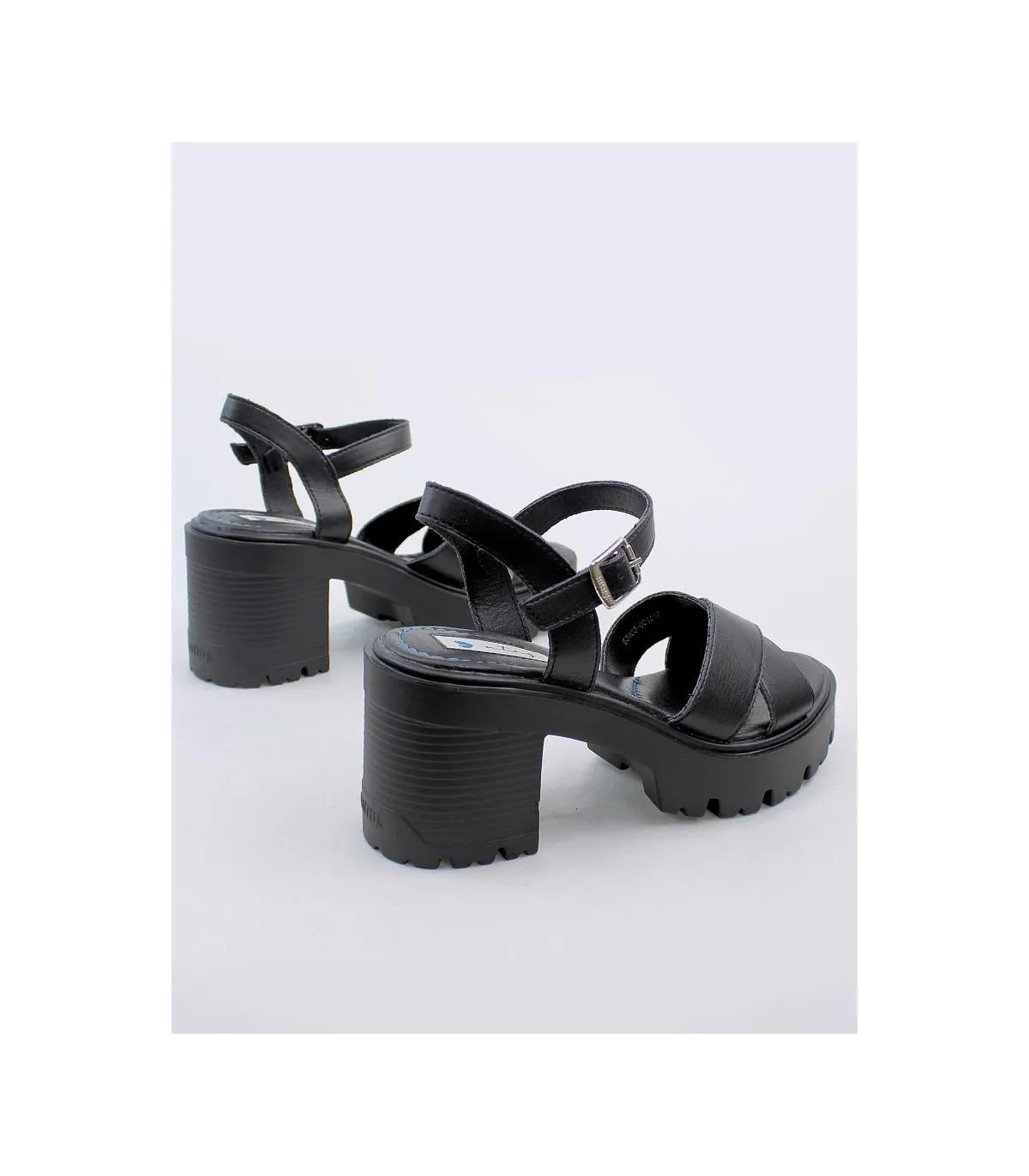 SANDALIA TACON MUSTANG 53403 NEGRO