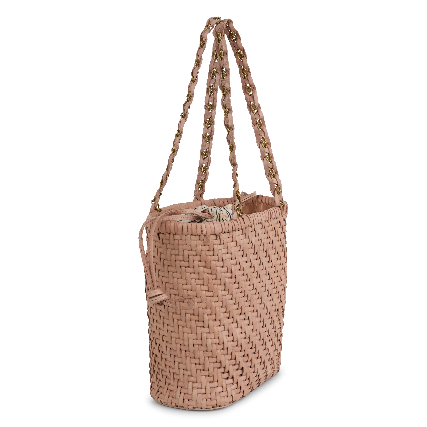 SESSUN VAEA - Cinturón fantasía trenzado en rafia en beige