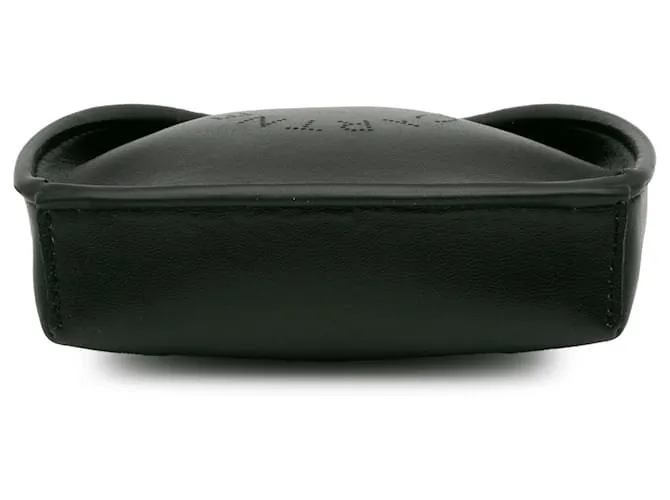 Stella Mc Cartney Bandolera negra microperforada con logo Stella de Stella McCartney. Negro 