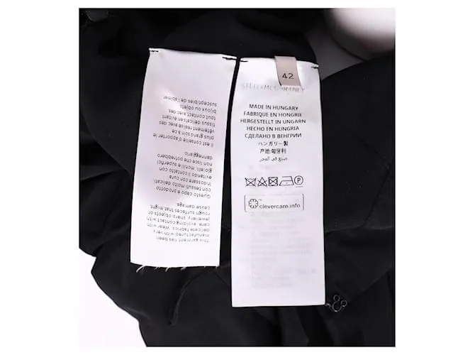 Stella Mc Cartney Falda Burbuja Stella McCartney en Seda Negra Negro 