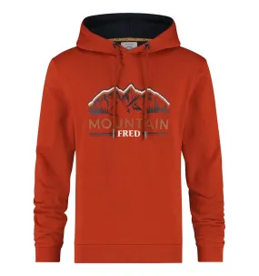Sudadera A Fish Named Fred Mountain rojo