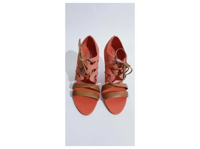 Tod's Sandalias Castaño Coral 